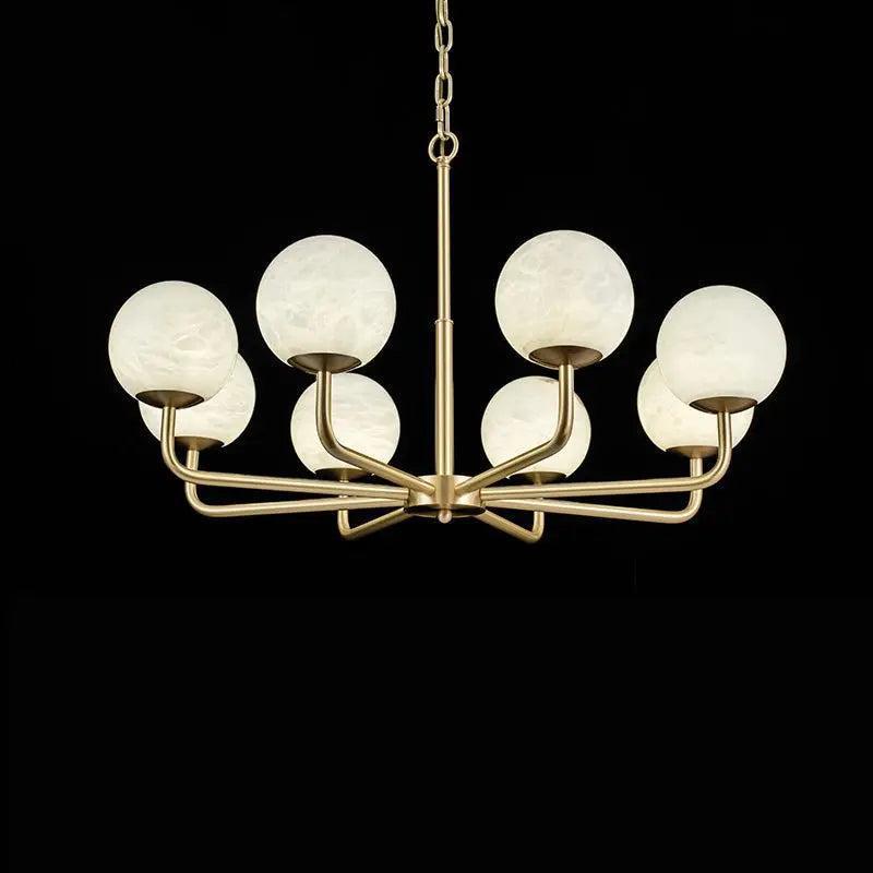 Alabaster Modern Global Dining Chandelier
