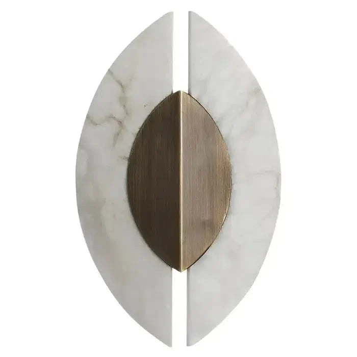 Alabaster Wall Sconce "Shield"