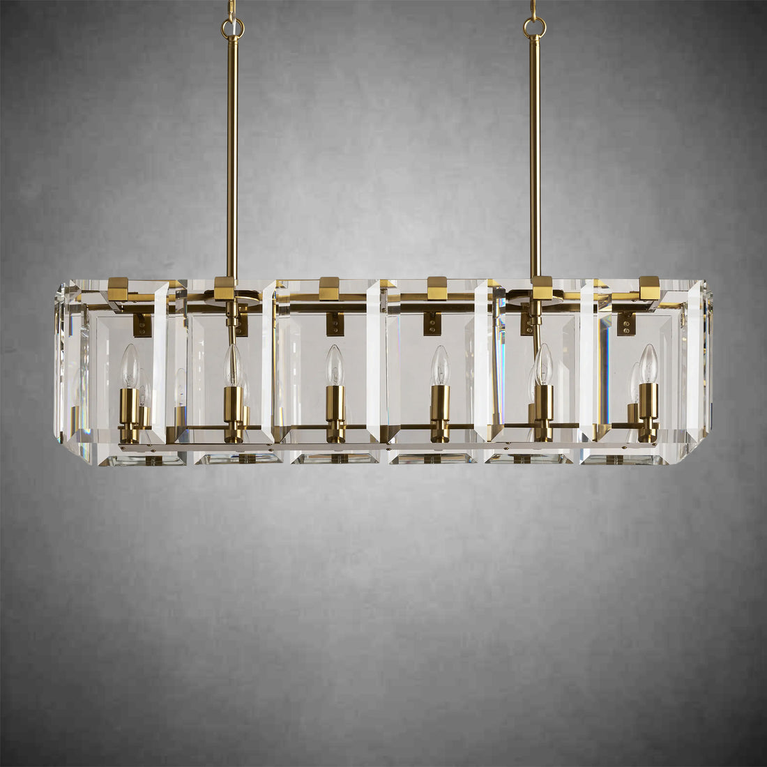 Amaya Rectangular Chandelier 12/16 Light