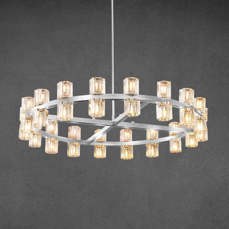 Arcochen Crystal Round Chandelier 36"