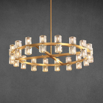 Arcochen Crystal Round Chandelier 36"