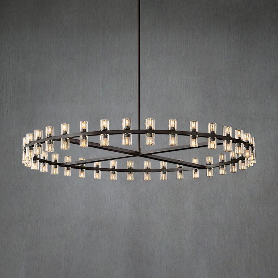 Arcochen Crystal Round Chandelier 60"