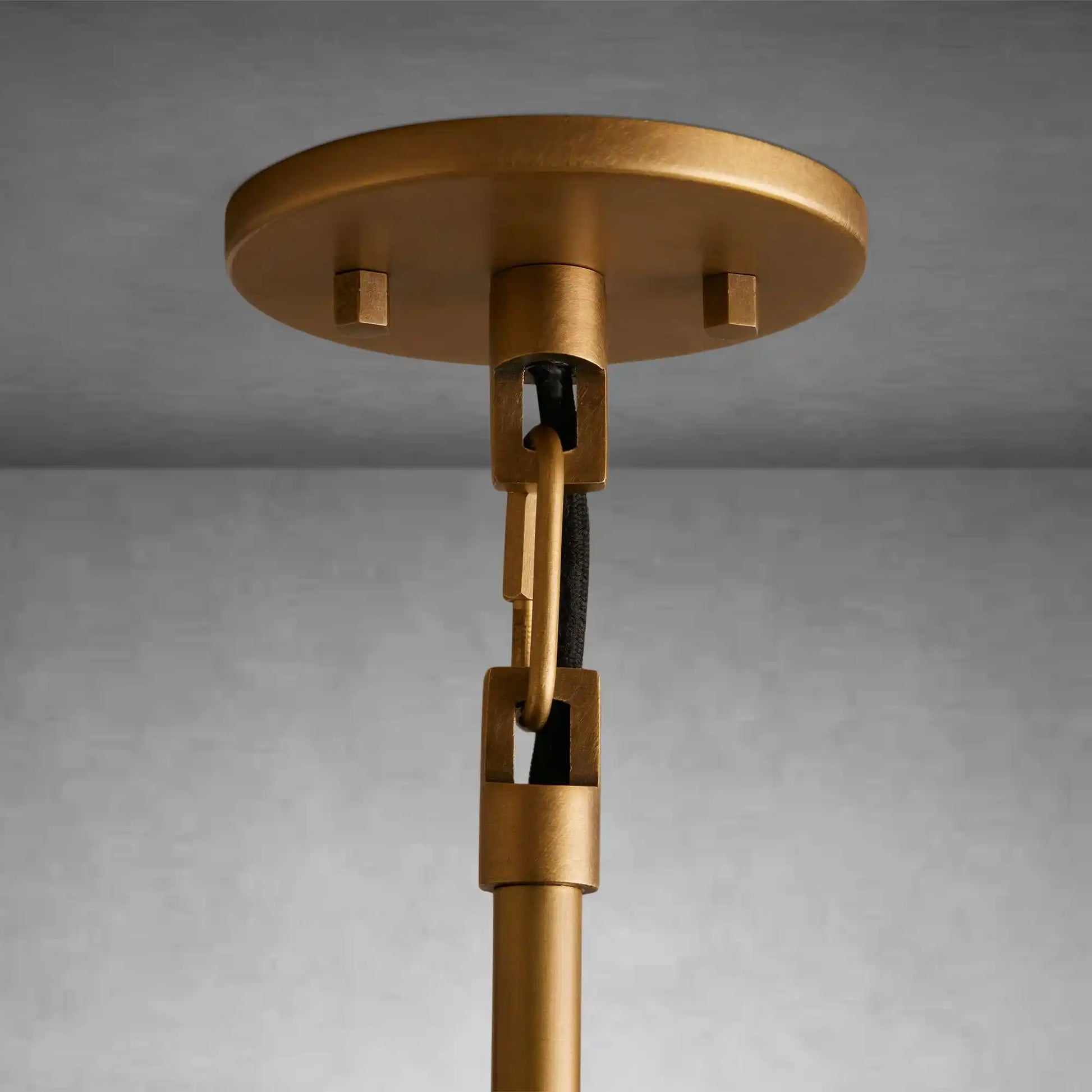 Argent Brass Finish Iron Pendant Light with Opal Glass Dome