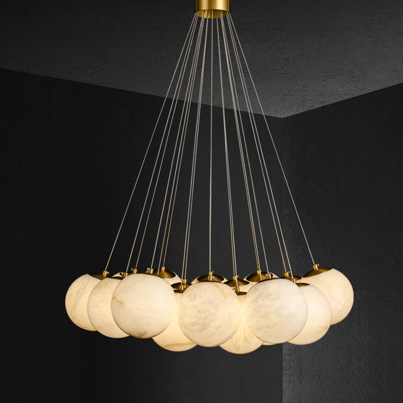 Aspen 19 Chandelier Alabaster