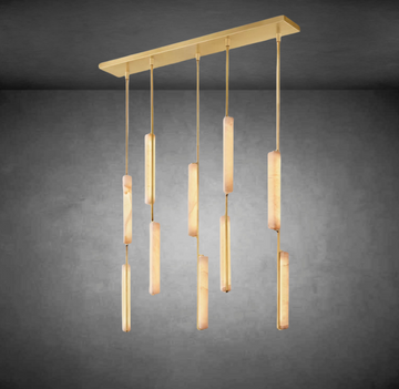 Audubany Alabaster Linear Chandelier