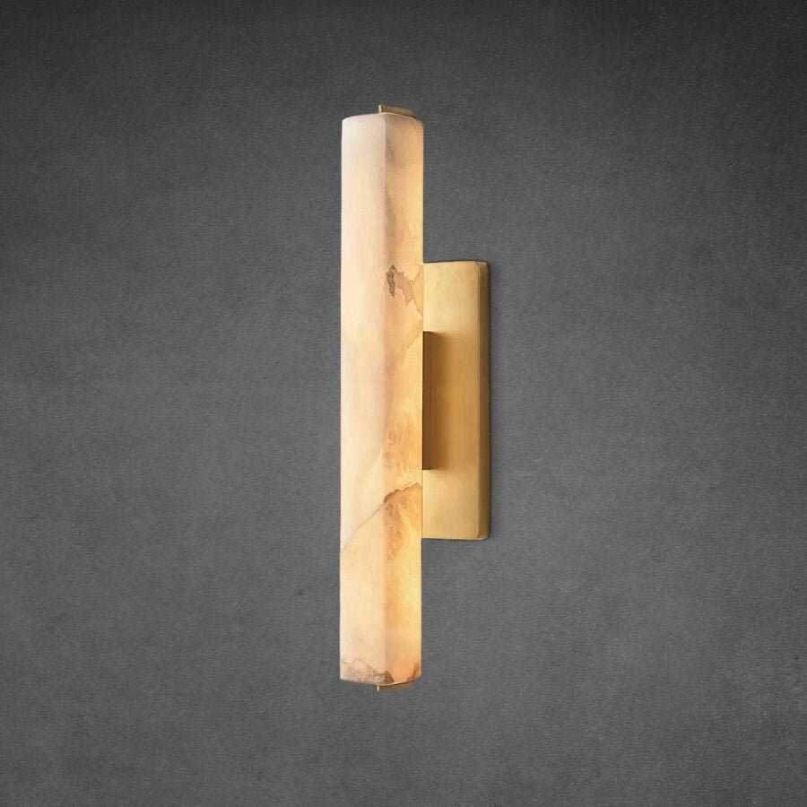 Audubany Alabaster Single Sconce