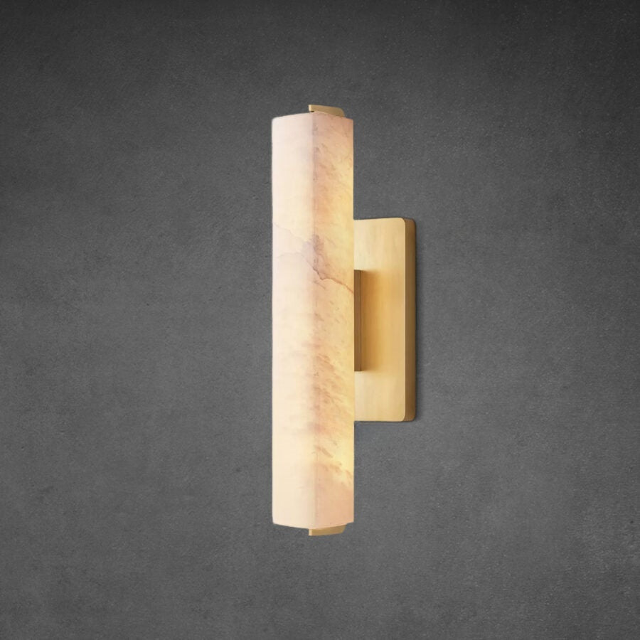 Audubany Alabaster Single Sconce