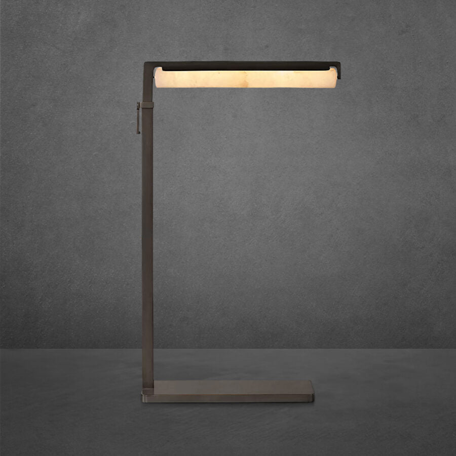 Audubany Alabaster Task Floor Lamp