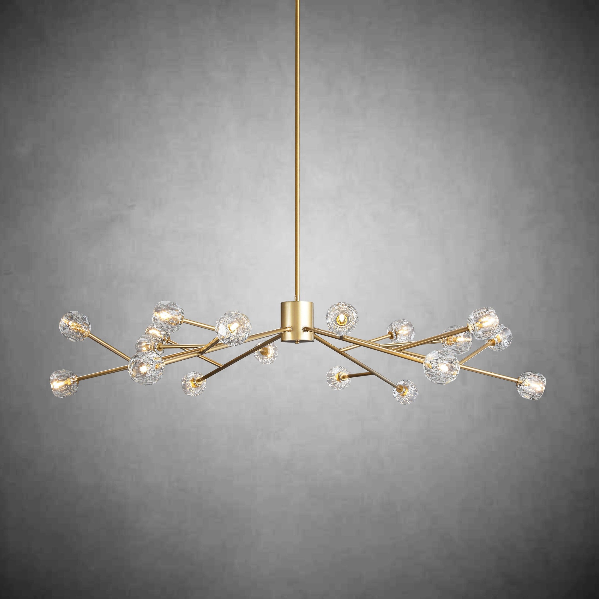 Bille De Crystal Glass Round Chandelier 24"36"48"60"72"