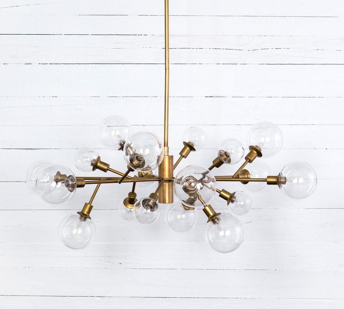 Birchmont Hand-Blown Glass Chandelier 48"