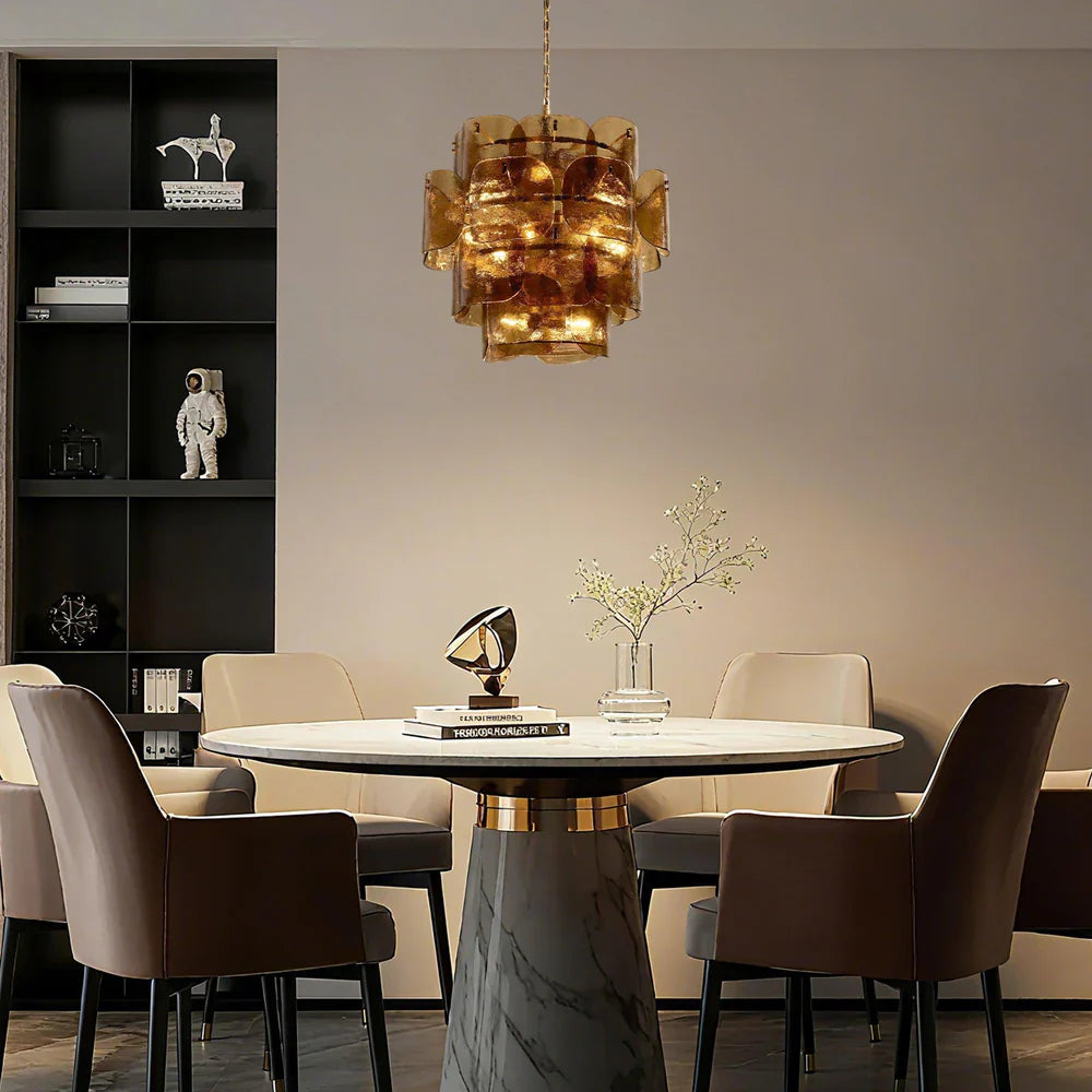 Plaire Round Chandelier-Fanci Lamps