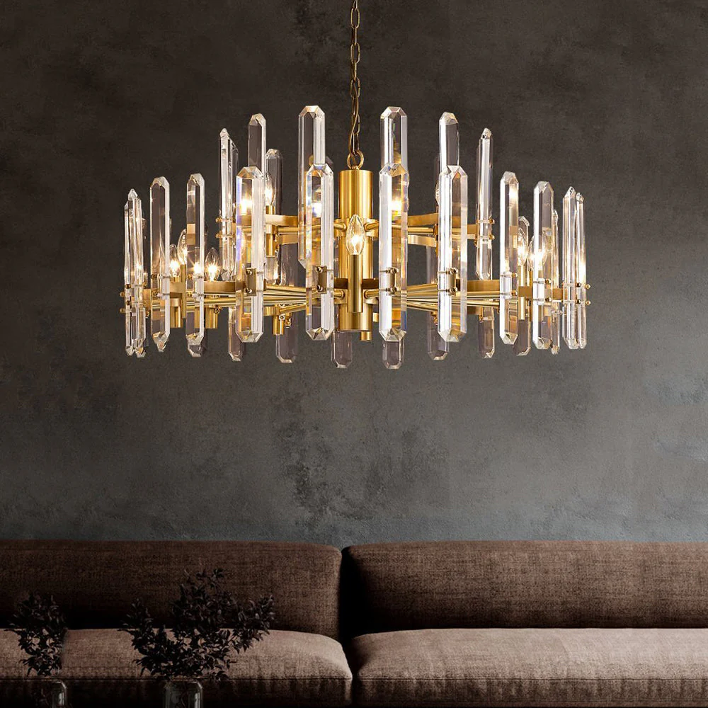 Boniton Crystal Round Chandelier 24"36''48''