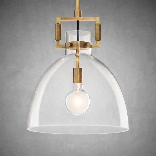 Machine Glass Cloche Pendant 10'' 14'' 18''