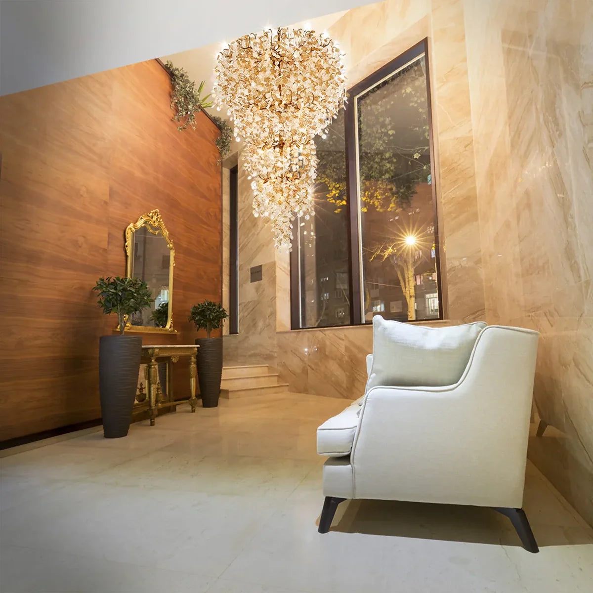 Campo Round Multi-tier Chandelier 33Light 47"W