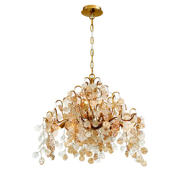 Campobasso 11-Light 33" Chandelier, Gold Finish