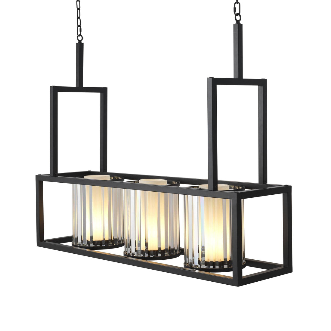 Carducci Modern Alabaster Chandelier - [Black]