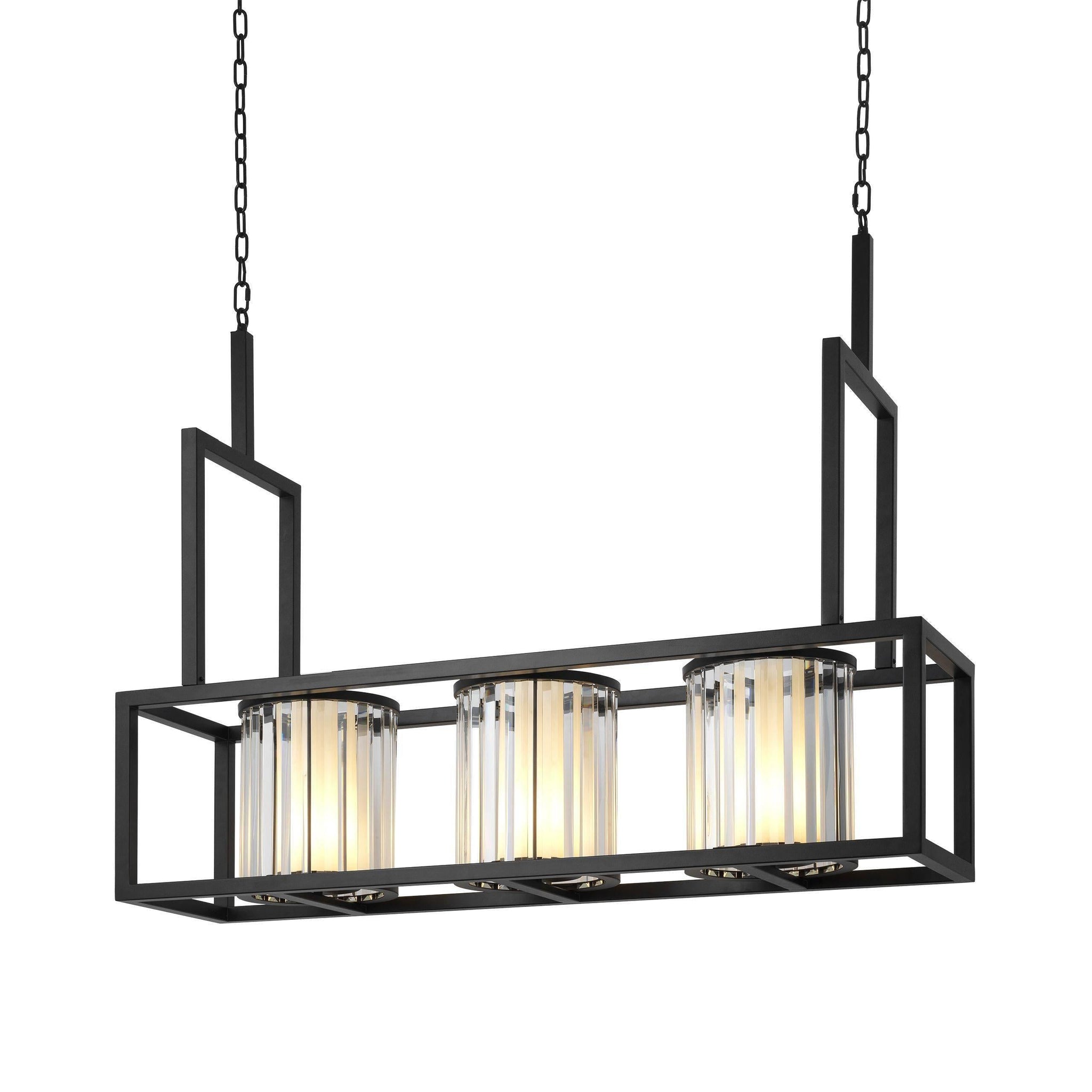 Carducci Modern Alabaster Chandelier - [Black]
