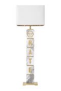 Carved Marble Floor lamp | Philipp Plein King | Oroatrade.com