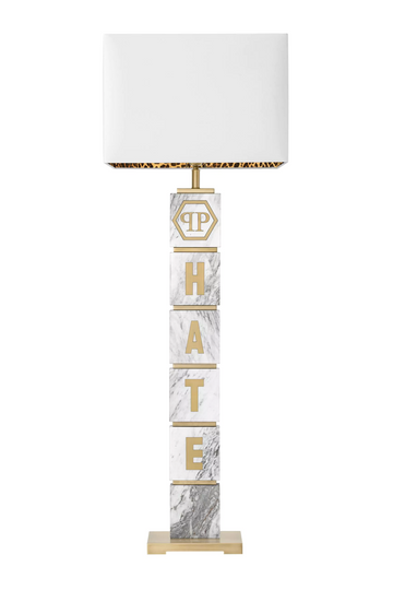 Carved Marble Floor lamp | Philipp Plein King | Oroatrade.com