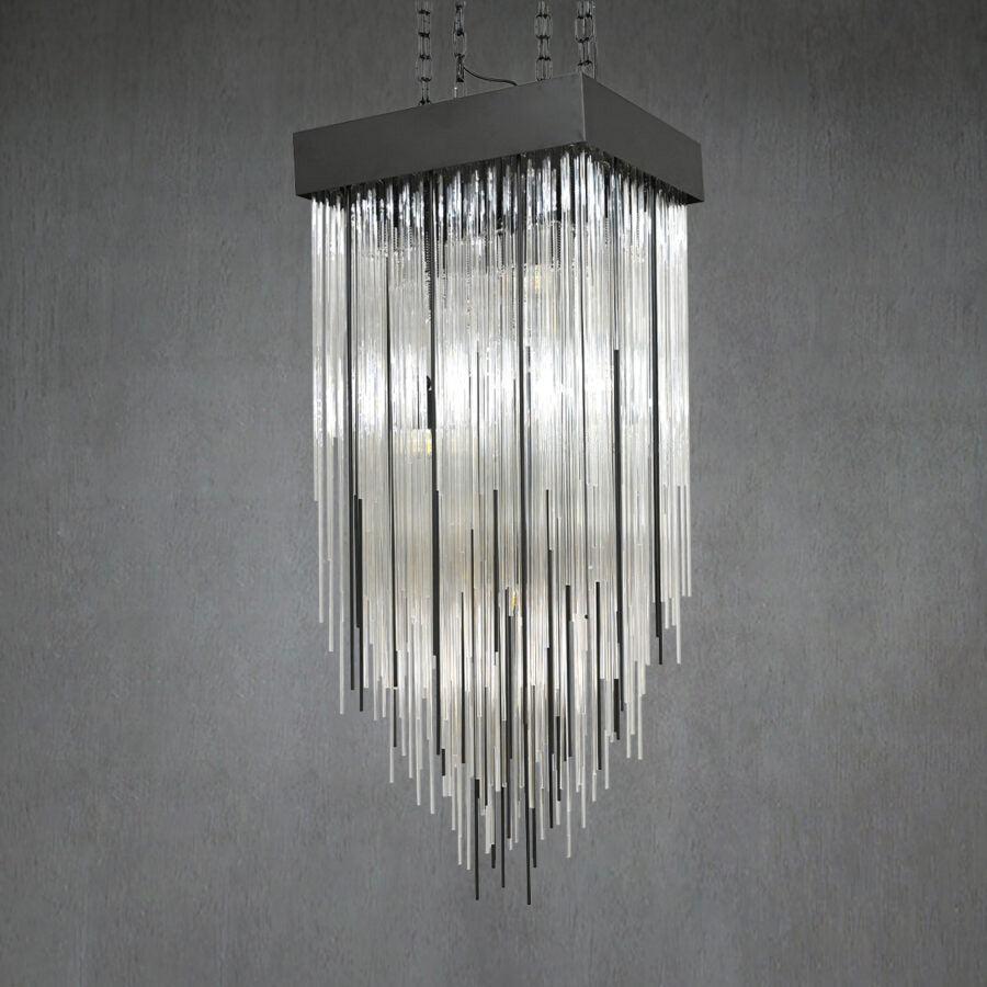 Casca Blown Glass Square Chandelier 20"