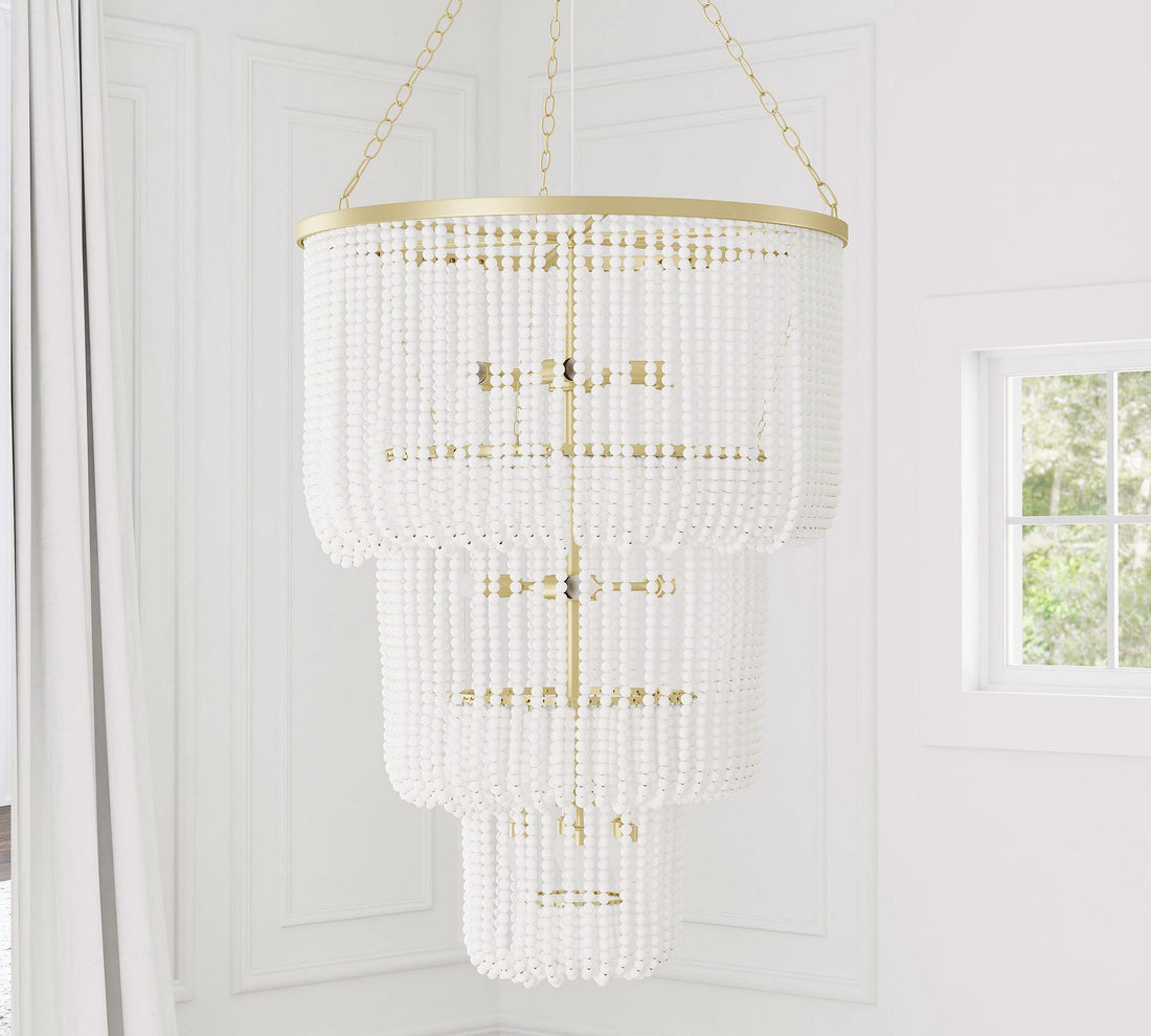 Celine Beaded Chandelier 28"