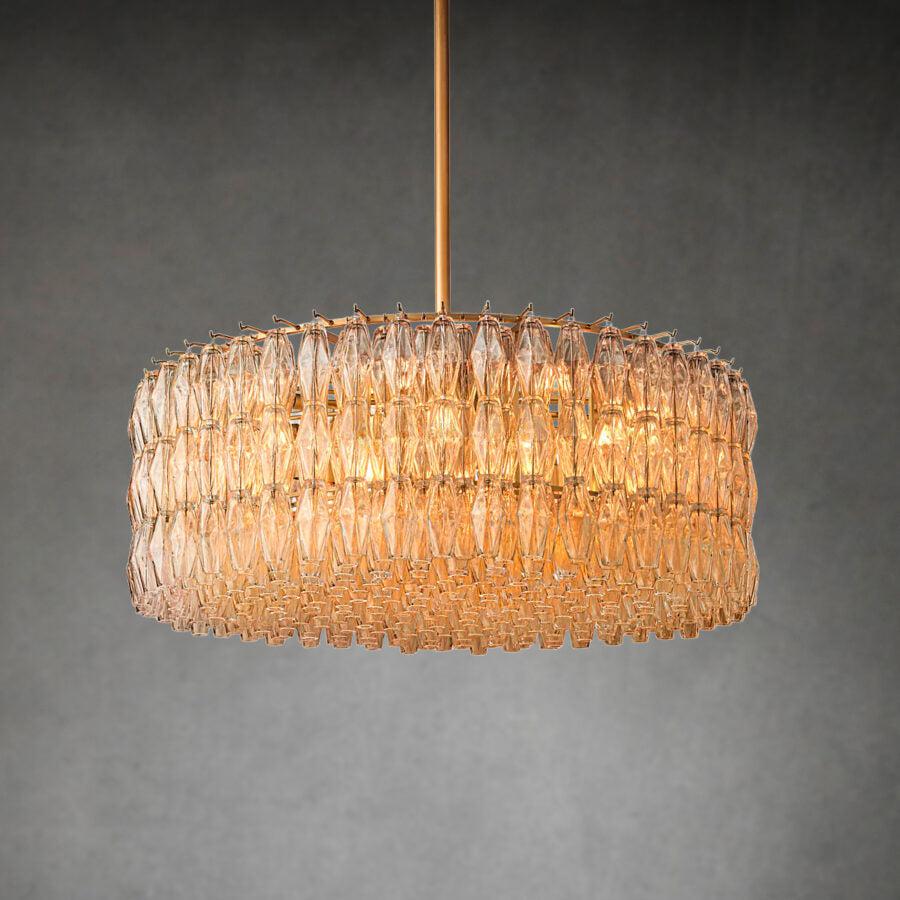 Chiare Clear Glass Round Chandelier 37"47''62''