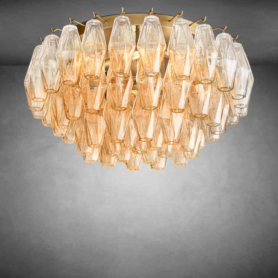 Chiare Glass Flushmount 17"24''