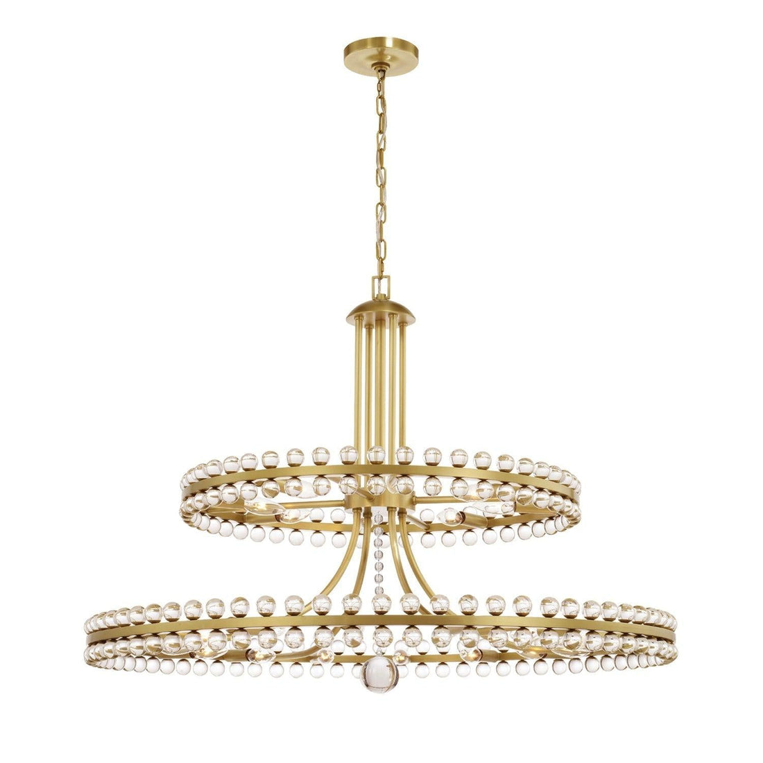 Clover 24 Light Crystal Chandelier 39''W