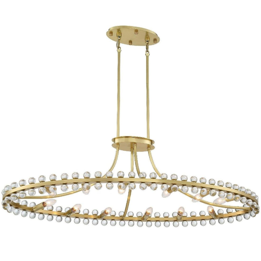 Clover Crystal Light Chandelier 45''W