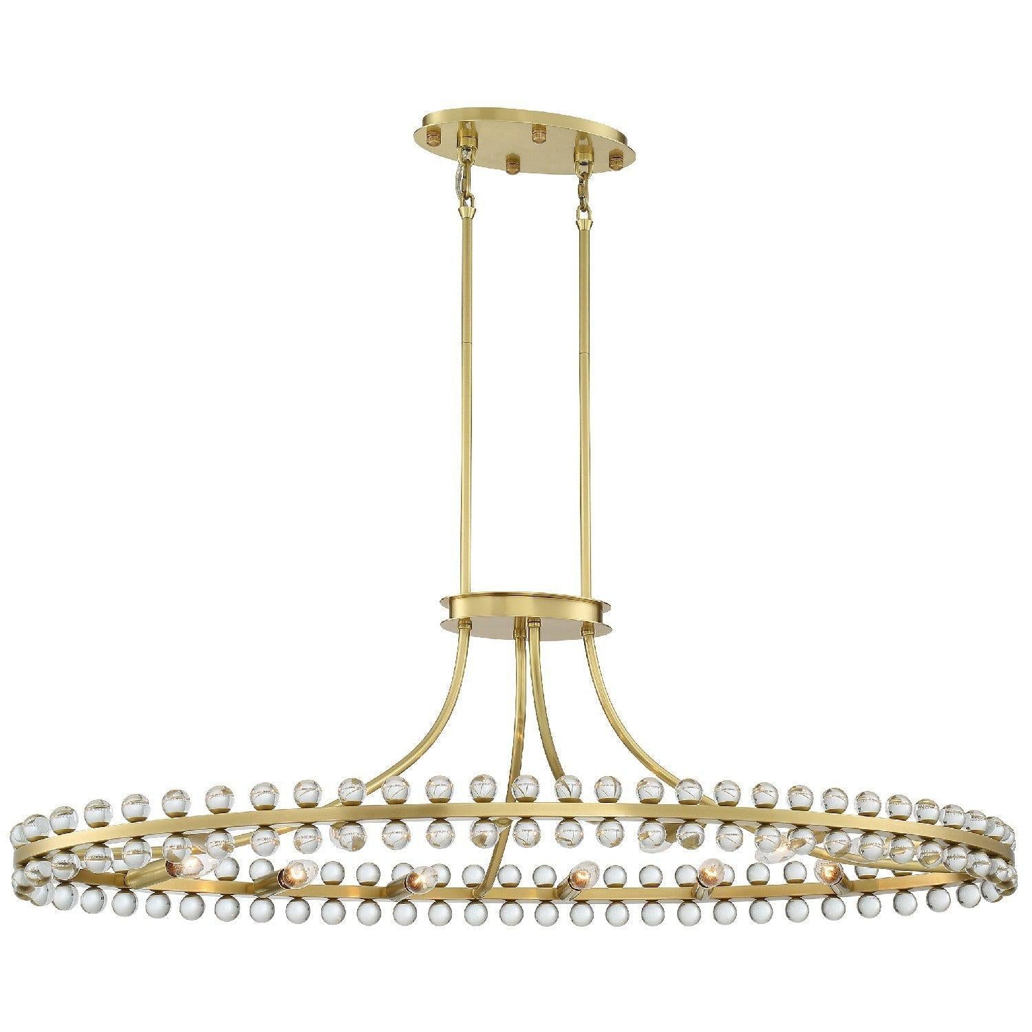 Clover Crystal Light Chandelier 45''W