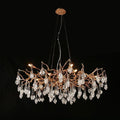Creative Rose Crystal Brass Branch Chandelier - Ineffable Lighting