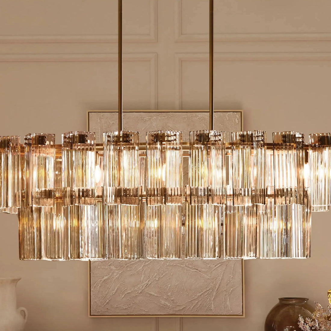 Delsie Oval Chandelier 51''63''72''