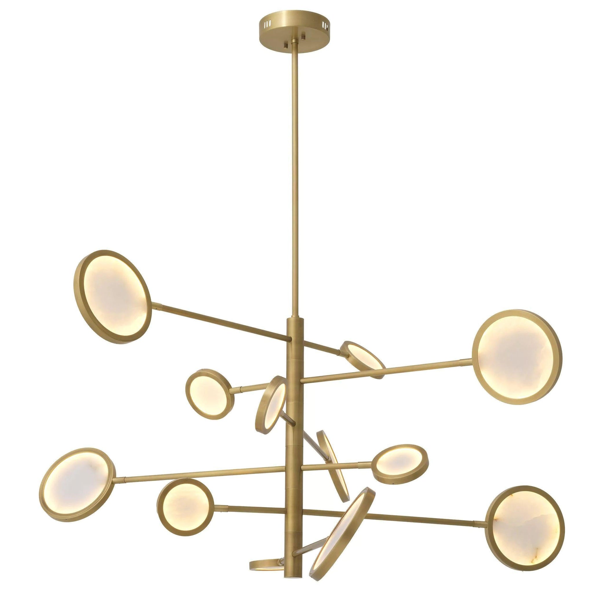 Domani Modern Brass Chandelier