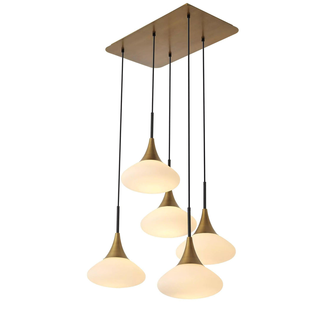Duco L Modern Brass Chandelier