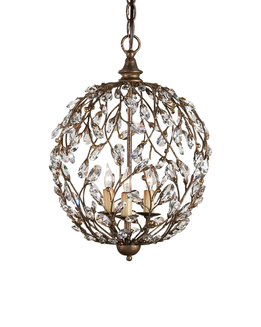 Crystal Bud Orb Chandelier