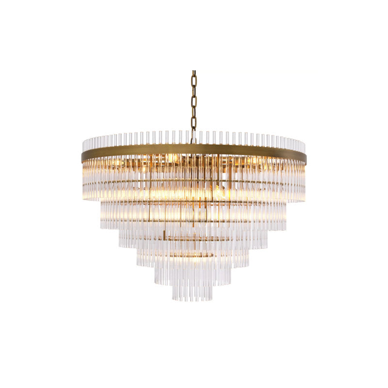 Eichholtz East 16-Light Chandelier: Vintage Replica with Antique Brass Finish