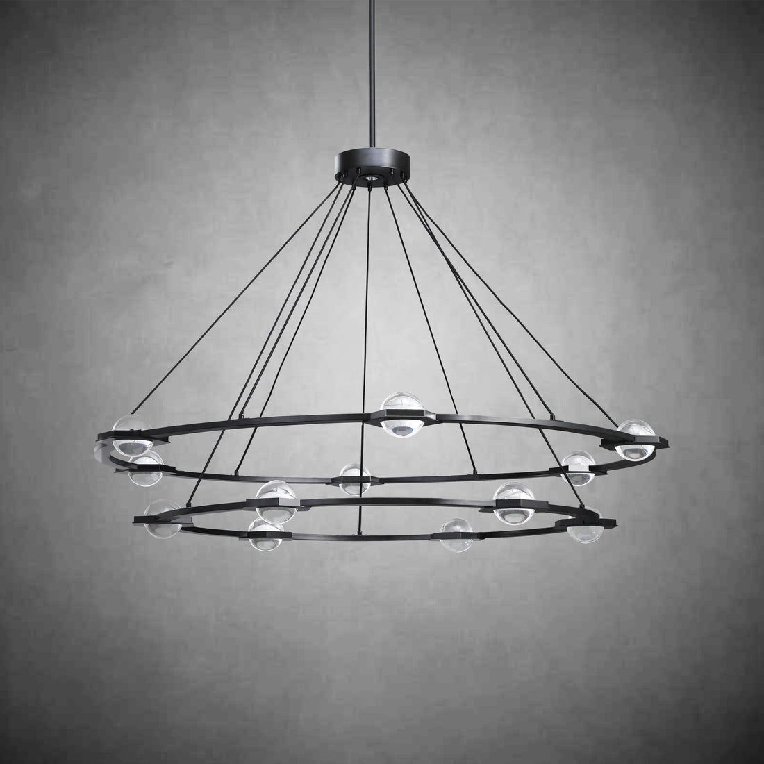 Eclatact 2-Tier Round Chandelier 48'' 60"