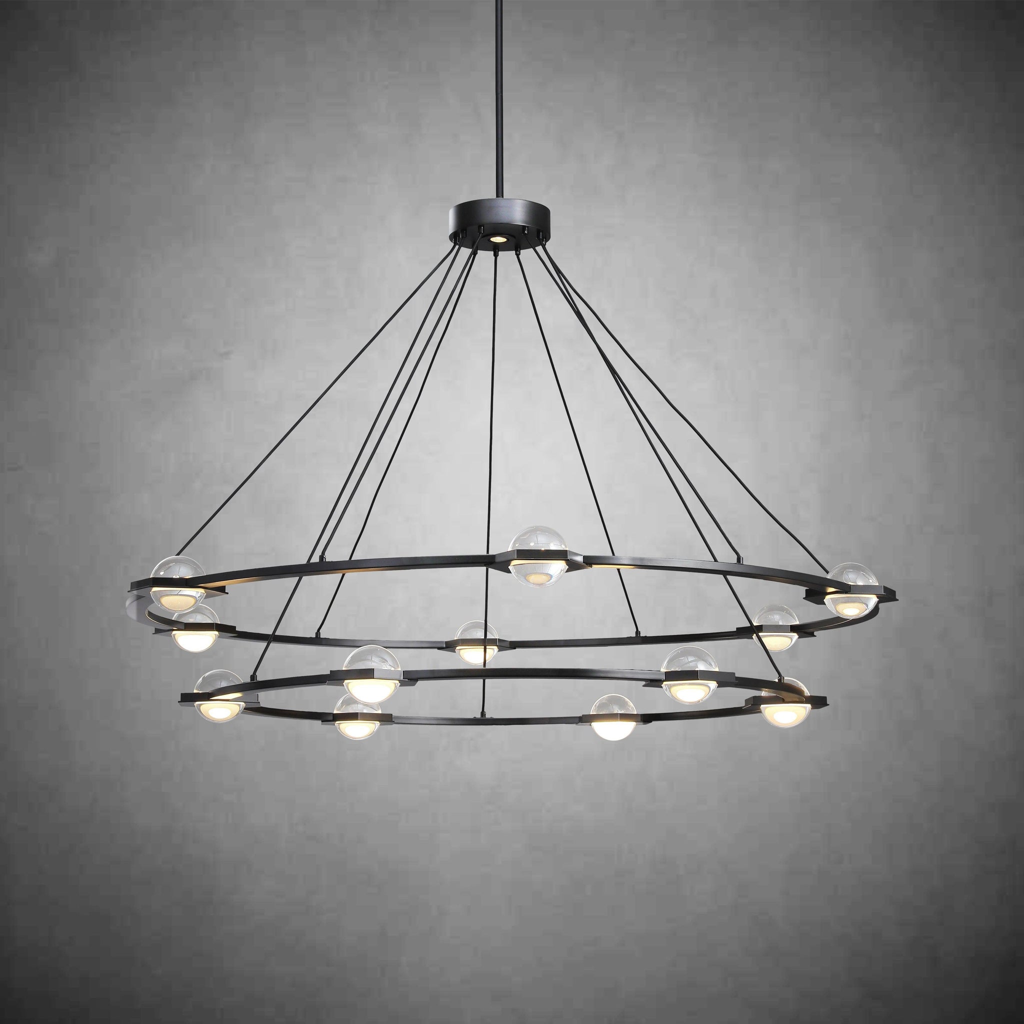 Eclatact 2-Tier Round Chandelier 48'' 60"