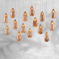 Edda Linear Teardrop Mercury Glass Chandelier – 48