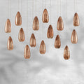 Edda Linear Teardrop Mercury Glass Chandelier – 48