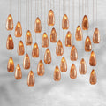 Edda Linear Teardrop Mercury Glass Chandelier – 48