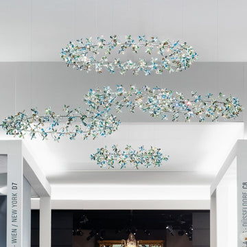 Modern Design Crystal Chandelier with Floral Crown Shape