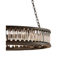 Elixir 24-Light Unique Drum Chandelier with Crystal Accents