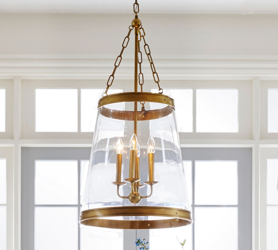 Elizabeth Glass Tapered Pendant (18")