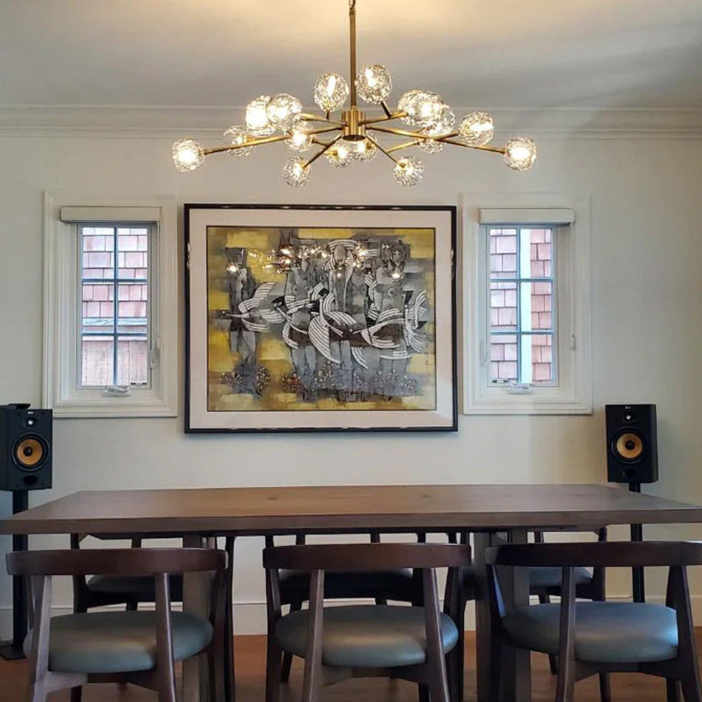 Bille De Crystal Glass Round Chandelier 24"36"48"60"72"