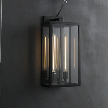 Backman Outdoor Square Lantern Wall Sconce 28''