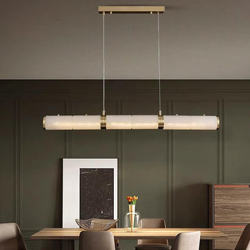 Alabaster Anne Art Linear Chandelier