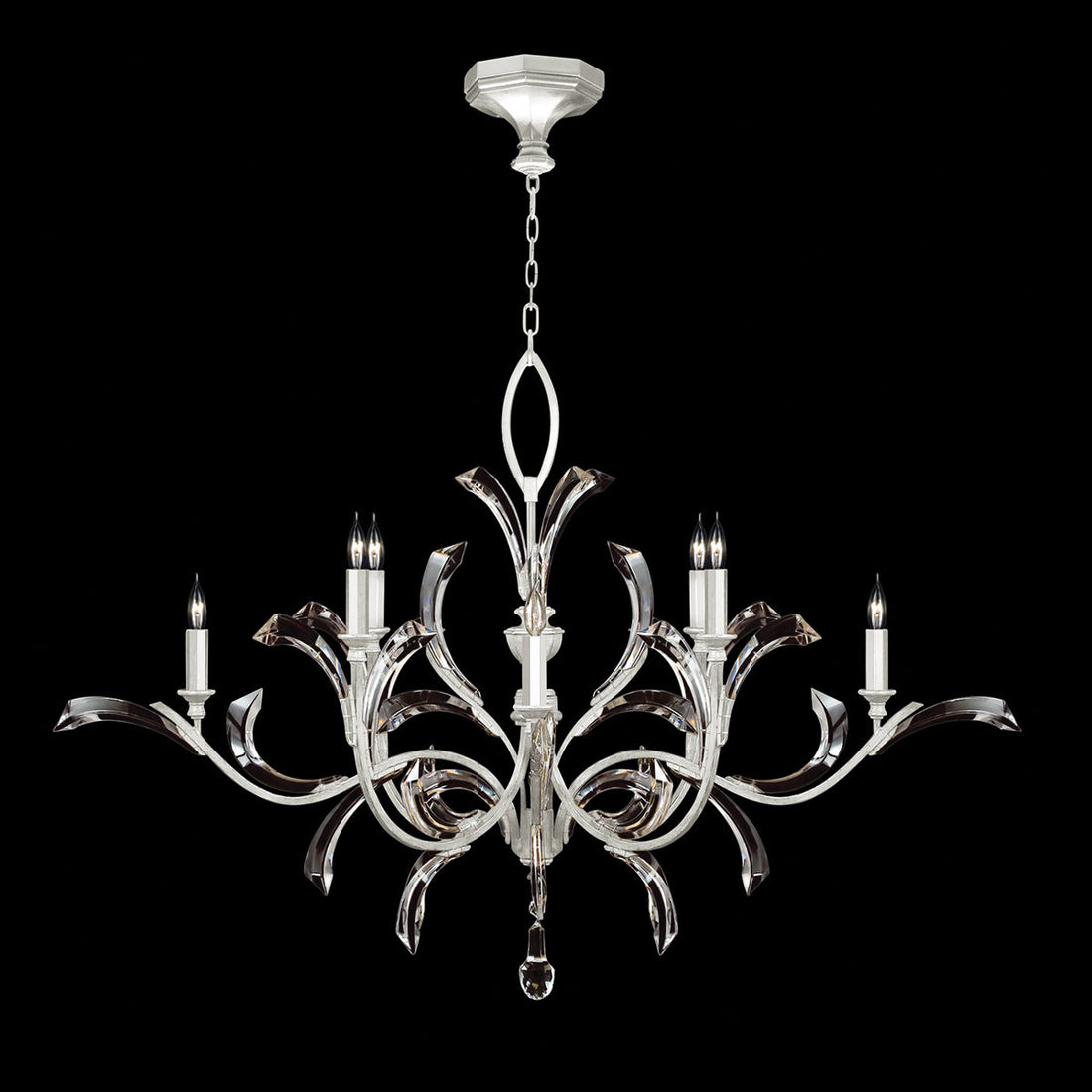 Fanci Beveled Arcs 8 - Light Chandelier