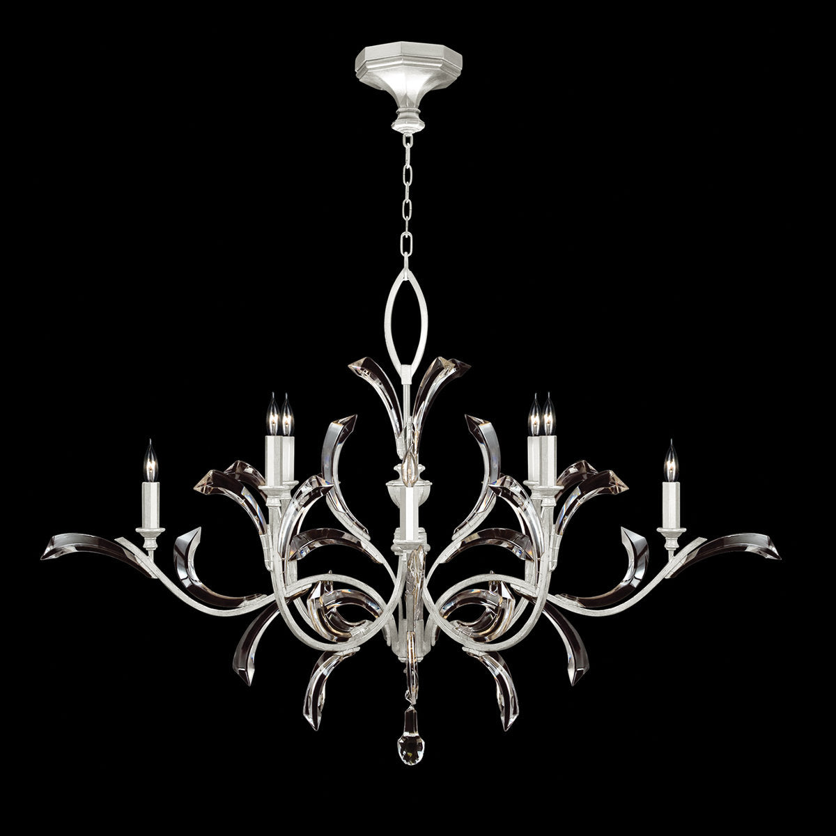 Fanci Beveled Arcs 8 - Light Chandelier