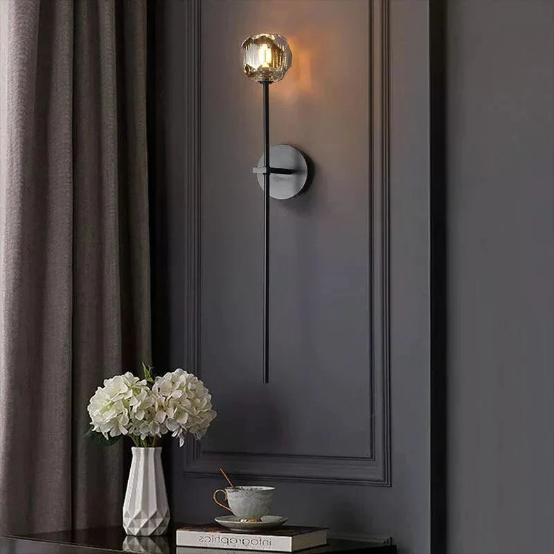 Bille De Crystal Grand Wall Sconce 28"H